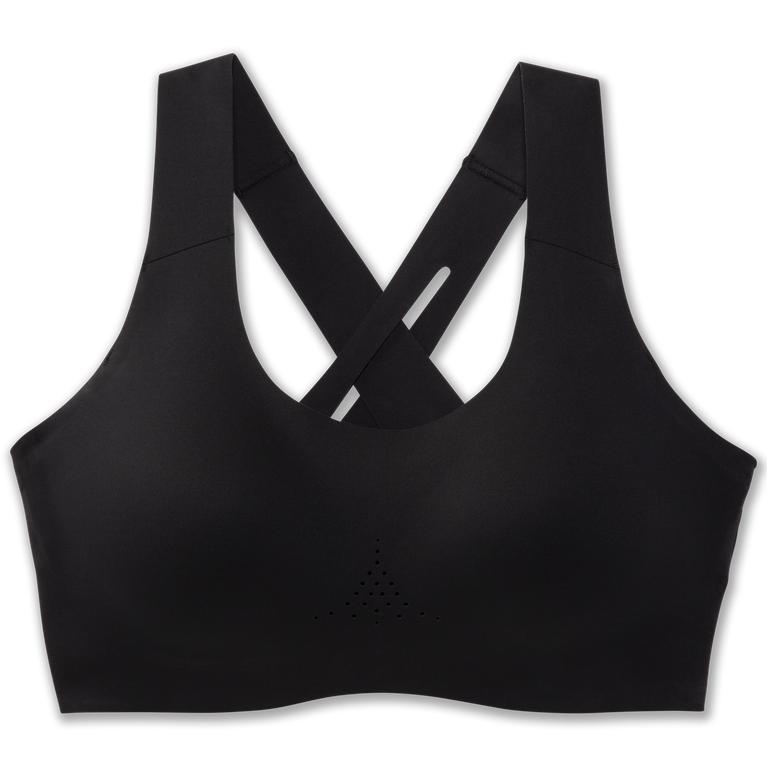 Brooks Dare Crossback 2.0 - Womens Sports Running Bra - Black (02483KVMF)